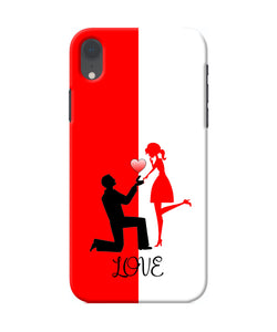 Love Propose Red And White Iphone Xr Back Cover