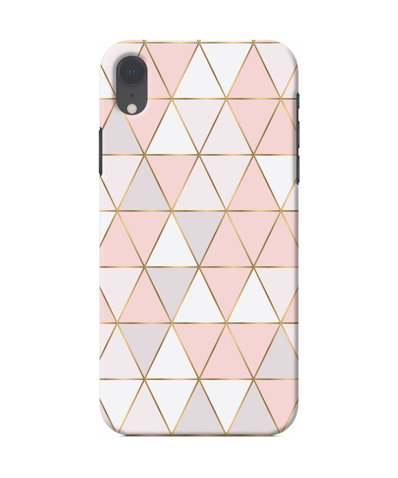 Abstract Pink Triangle Pattern Iphone Xr Back Cover
