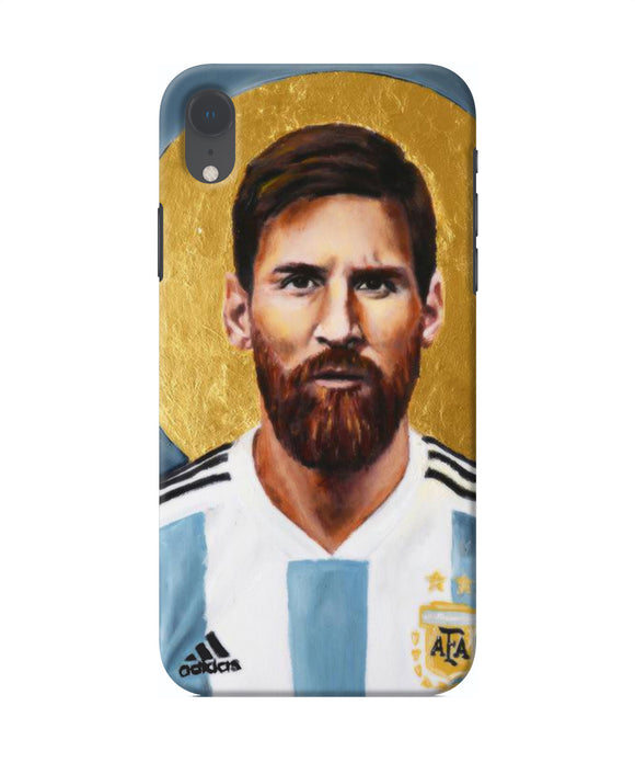 Messi Face Iphone Xr Back Cover