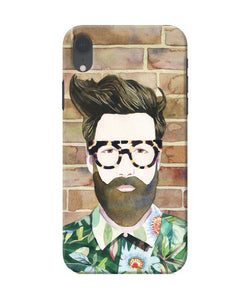 Beard Man With Glass Iphone Xr Back Cover