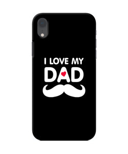 I Love My Dad Mustache Iphone Xr Back Cover