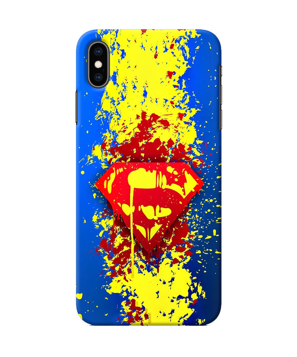 Superman Logo Iphone Xs Max Back Cover