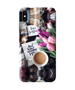 Love Coffee Quotes Iphone Xs Max Back Cover