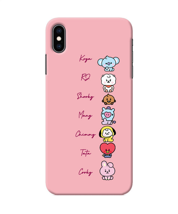 BTS names iPhone XS Max Back Cover