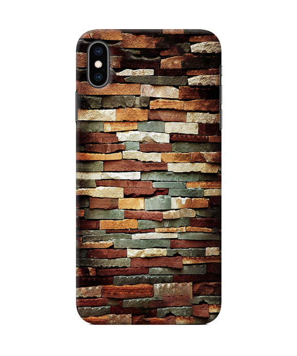 Bricks Pattern iPhone XS Max Back Cover