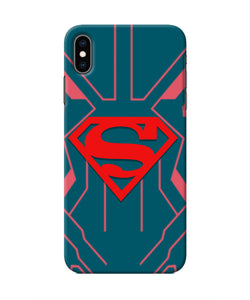 Superman Techno Iphone XS Max Real 4D Back Cover