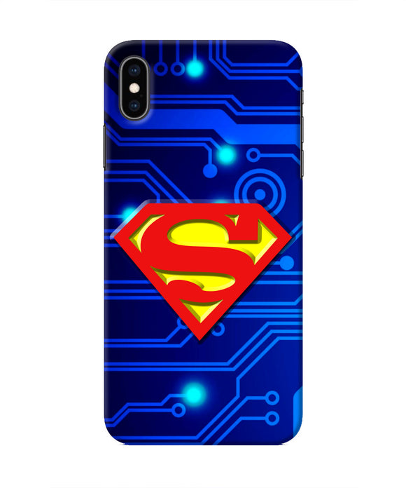Superman Abstract Iphone XS Max Real 4D Back Cover