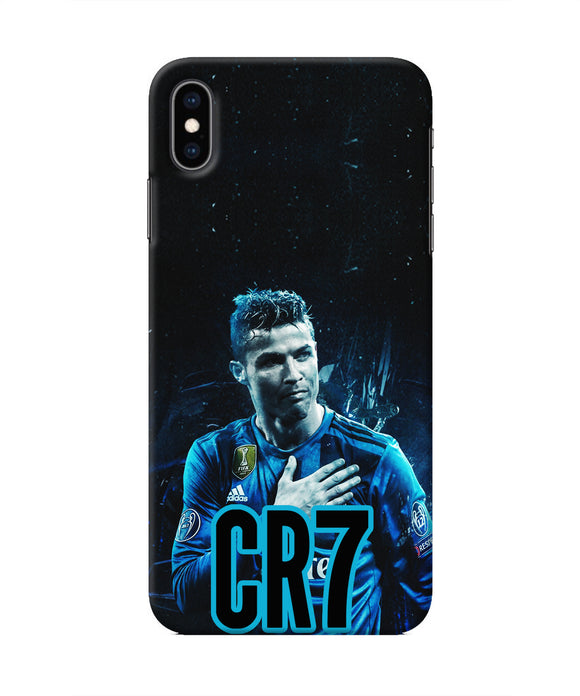 Christiano Ronaldo Blue Iphone XS Max Real 4D Back Cover