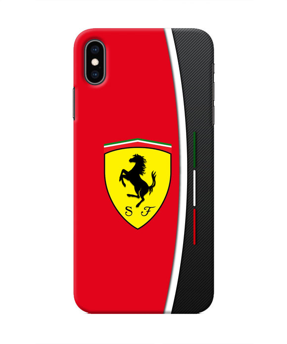 Ferrari Abstract Red Iphone XS Max Real 4D Back Cover