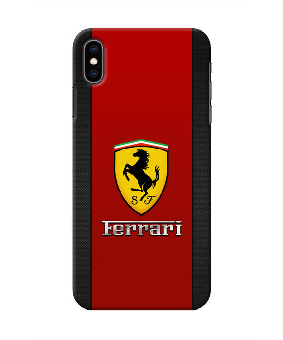 Ferrari Abstract Maroon Iphone XS Max Real 4D Back Cover