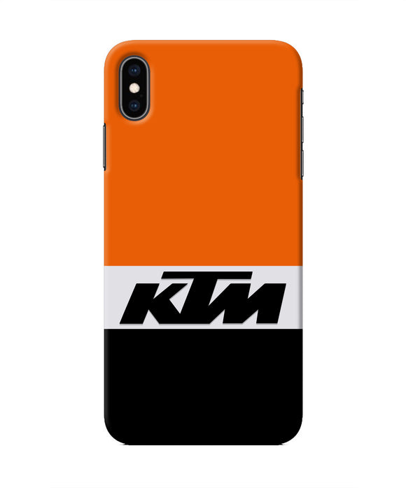 KTM Colorblock Iphone XS Max Real 4D Back Cover