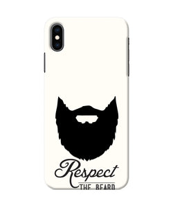 Respect the Beard Iphone XS Max Real 4D Back Cover