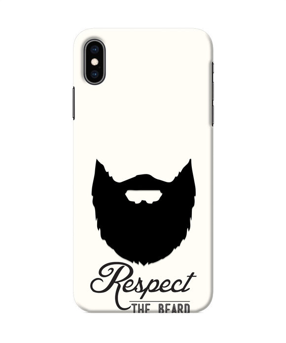 Respect the Beard Iphone XS Max Real 4D Back Cover