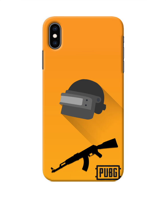 PUBG Helmet and Gun Iphone XS Max Real 4D Back Cover