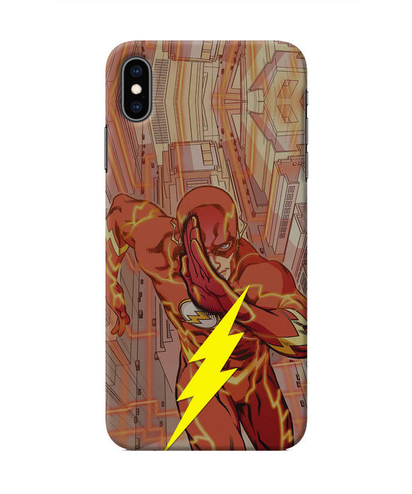 Flash Running Iphone XS Max Real 4D Back Cover