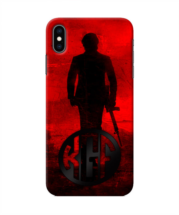 Rocky Bhai K G F Chapter 2 Logo iPhone XS Max Real 4D Back Cover