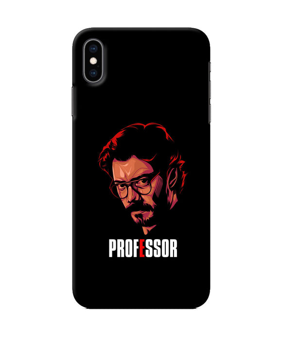 Money Heist Professor Sketch iPhone XS Max Back Cover