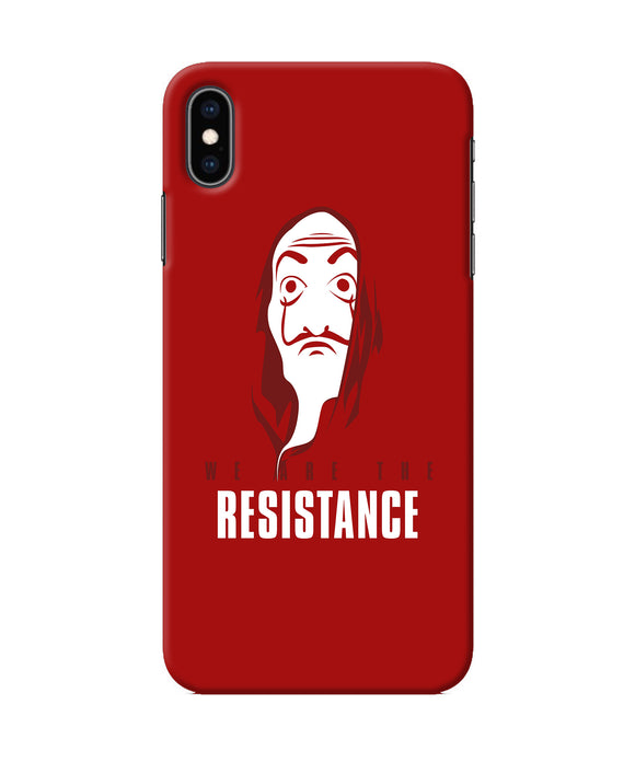 Money Heist Resistance Quote iPhone XS Max Back Cover