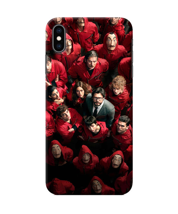 Money Heist Professor with Hostages iPhone XS Max Back Cover