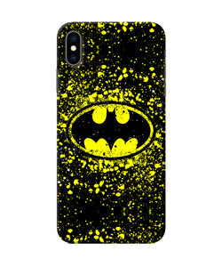 Batman Last Knight Print Yellow Iphone Xs Max Back Cover