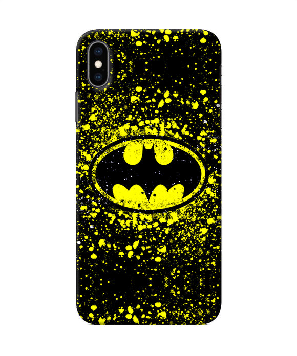 Batman Last Knight Print Yellow Iphone Xs Max Back Cover