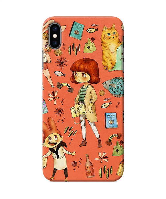 Canvas Little Girl Print Iphone Xs Max Back Cover