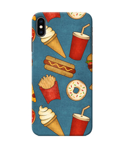 Abstract Food Print Iphone Xs Max Back Cover