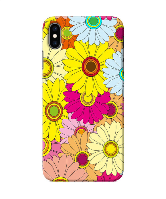 Abstract Colorful Flowers Iphone Xs Max Back Cover