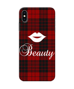 Beauty Red Square Iphone Xs Max Back Cover