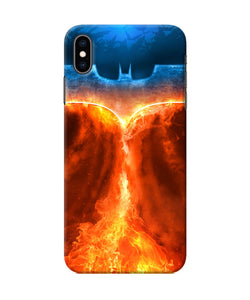 Burning Batman Logo Iphone Xs Max Back Cover