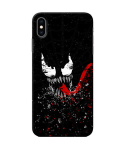 Venom Black Poster Iphone Xs Max Back Cover