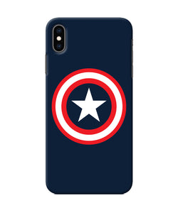 Captain America Logo Iphone Xs Max Back Cover