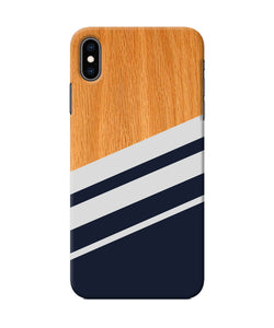 Black And White Wooden Iphone Xs Max Back Cover