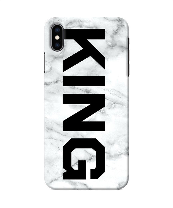 King Marble Text Iphone Xs Max Back Cover