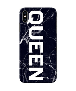 Queen Marble Text Iphone Xs Max Back Cover