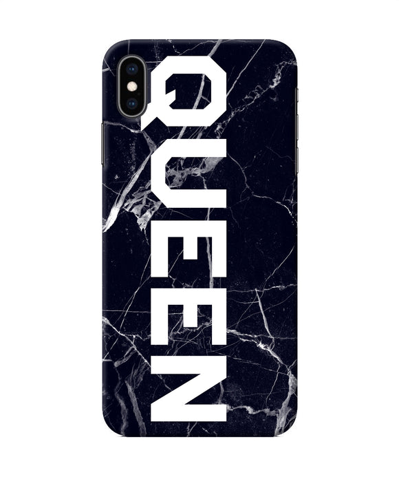 Queen Marble Text Iphone Xs Max Back Cover