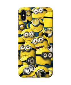 Minions Crowd Iphone Xs Max Back Cover