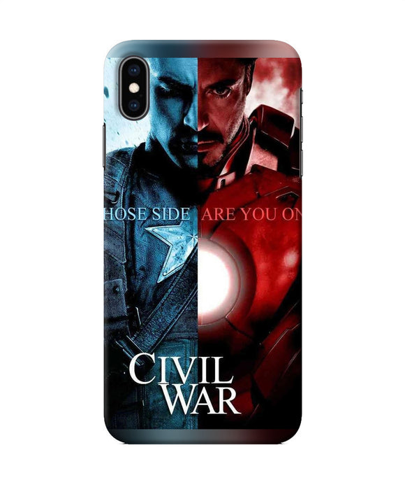 Civil War Iphone Xs Max Back Cover