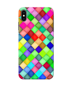 Abstract Colorful Squares Iphone Xs Max Back Cover