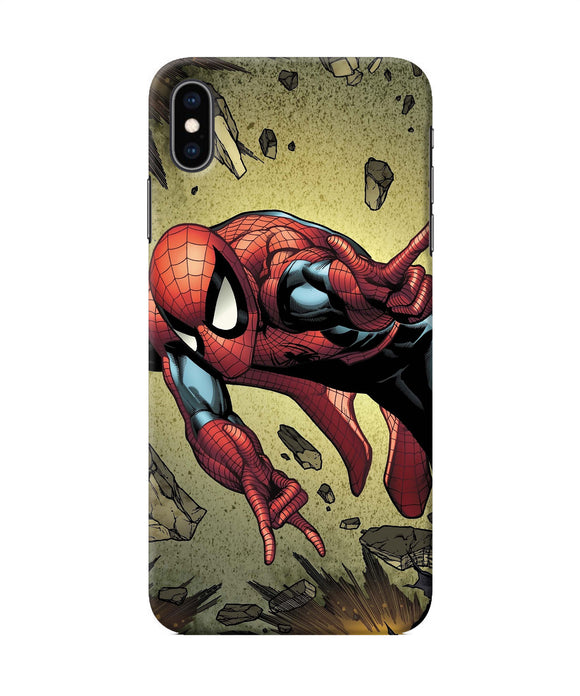 Spiderman On Sky Iphone Xs Max Back Cover