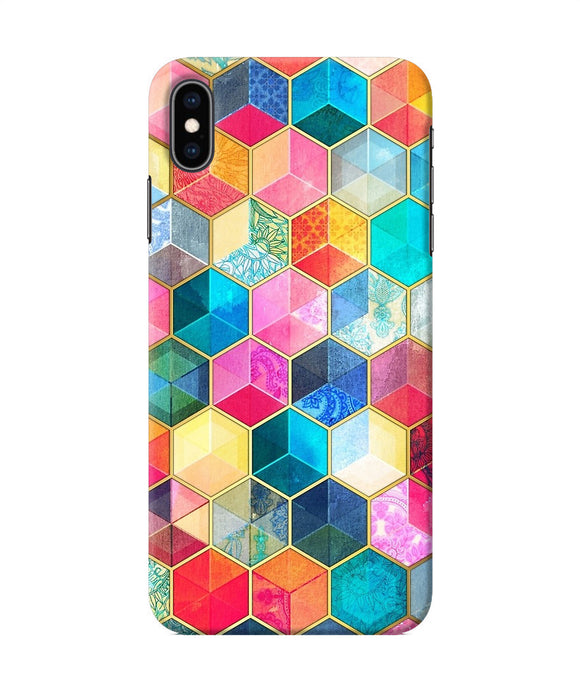 Abstract Color Box Iphone Xs Max Back Cover