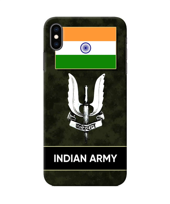 Indian Flag Balidan Logo Iphone Xs Max Back Cover