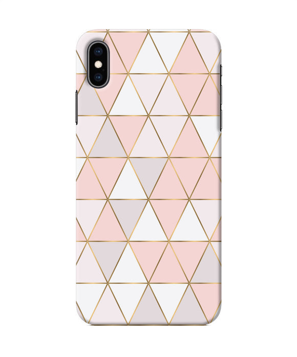 Abstract Pink Triangle Pattern Iphone Xs Max Back Cover