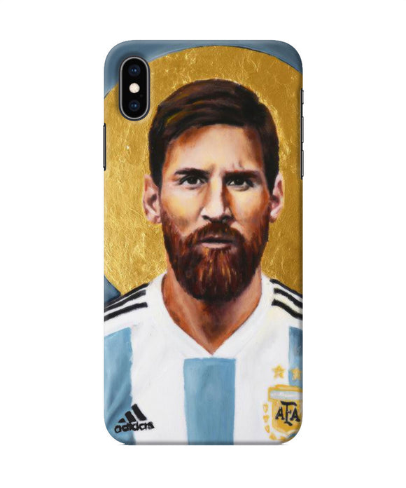 Messi Face Iphone Xs Max Back Cover