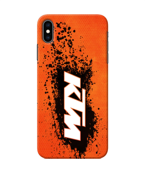 Ktm Black Spray Iphone Xs Max Back Cover