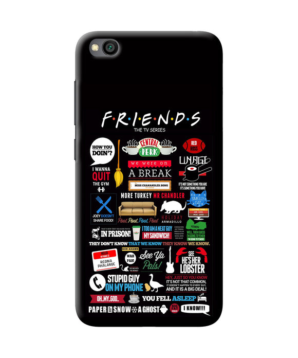 Friends Redmi Go Back Cover