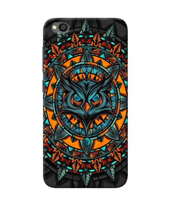 Angry Owl Art Redmi Go Back Cover