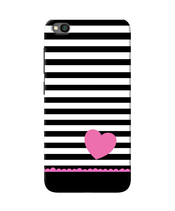 Abstract Heart Redmi Go Back Cover