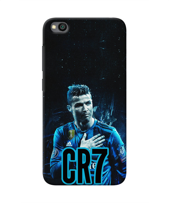 Christiano Ronaldo Blue Redmi Go Real 4D Back Cover