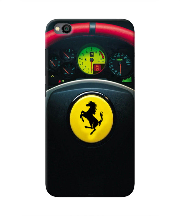 Ferrari Steeriing Wheel Redmi Go Real 4D Back Cover